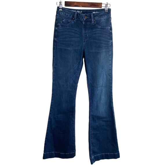 Laurie Felt Pull-On Jeans Women's XS Silky Flare Style A309671 Casual Comfort - Picture 3 of 14